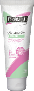 Creme Depilatório Depimiel Corporal Sensitive P/ Peles Delicadas C/ Aloe Vera Jojoba Vitamina E 120g