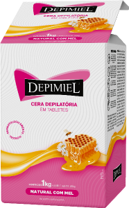 Cera Depilatória Depimiel Natural C/ Mel 4 Tabletes De 250g S/ Parafina Sistema Espanhol 1kg
