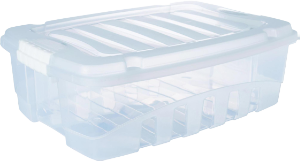 Caixa Organizadora Gran Box Baixa 8,5l (C40,5x L29x A12,2cm) Translúcida Plasútil Ref 2891