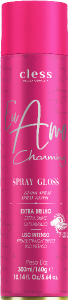 Hair Spray Cless Eu Amo Charming Film Gloss Extra Brilho Liso Intenso C/ Protetor Térmico 300ml