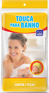 Touca De Banho Polietileno 2 Peças Plast Leo Ref 611