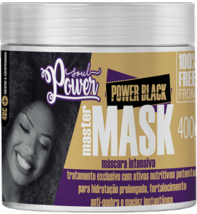Máscara Antirressecamento Soul Power Black Master Mask 400g