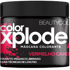 Máscara Colorante Beauty Color Xplode Vegana Vermelho Candy 300g