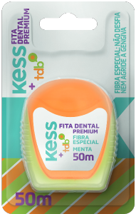 Fita Dental Kess + Tdb Premium Menta Fibra Especial 50m Ref 2008