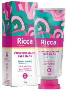 Creme Hidratante P/ Mãos Ricca Fresh Floral  Fps 15 30g