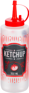 Bisnaga P/ Ketchup 350ml Estampado Plasduran Ref 440706