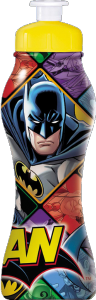 Garrafa Sleeve Batman 450ml Cores Sortidas Plasduran Ref 470781