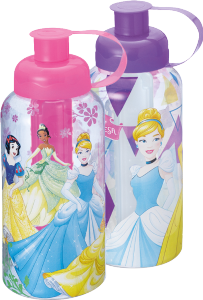 Garrafa Sleeve Princesas Plástico C/Tubo P/Gelo Cores Sortidas Plasduran R 470887