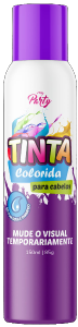 Tinta Spray Temporária My Party P/ Cabelo Violeta 150ml