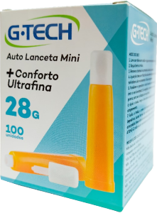 Auto Lanceta Mini Gtech Automática 28g 100 Unidades