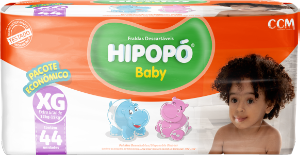 Fralda Hipopó Baby Pacote Econômico Xg 44 Unidades