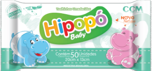 Toalhas Umedecidas Hipopó Baby 50 Unidades