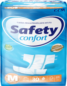 Fralda Geriátrica Econômica Safety Confort M 30 Unidades