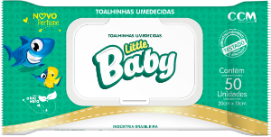 Toalha Umedecida Little Baby C/ Aloe Vera 50 Unidades
