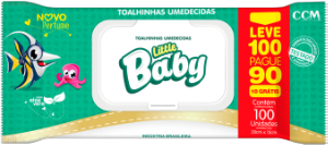 Toalha Umedecida Little Baby C/ Aloe Vera 100 Unidades L100p90